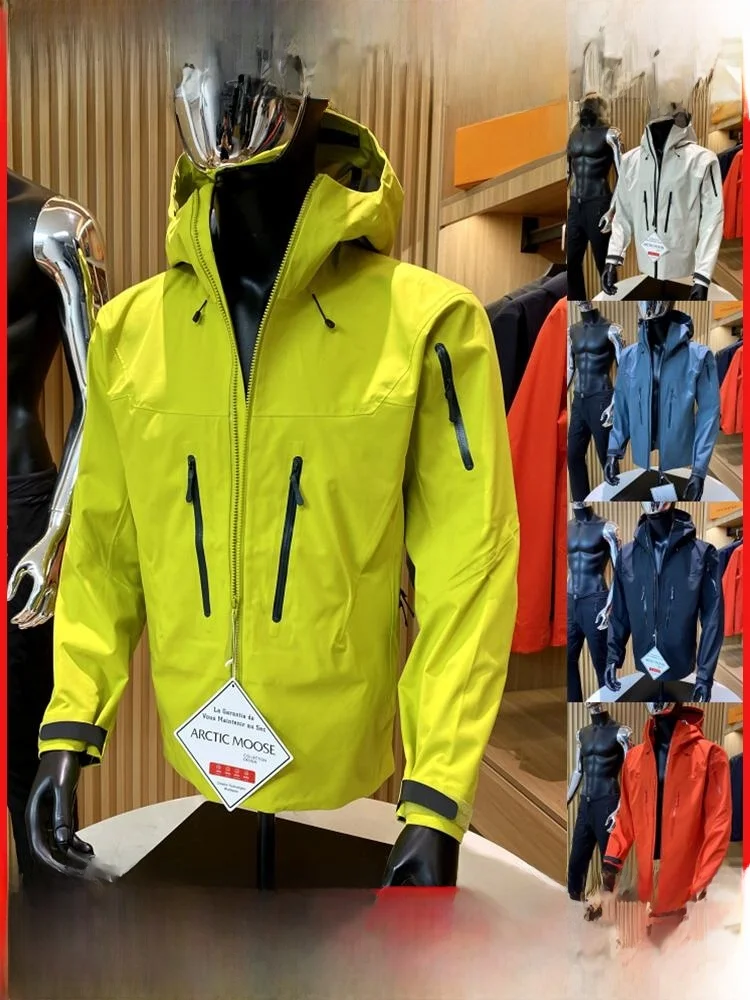 

Alfa Climbing Series Men's High-End Fully Sed Hard ell Ski Jaet Spring Autumn New Arrival Snowproof Outdoor Coat