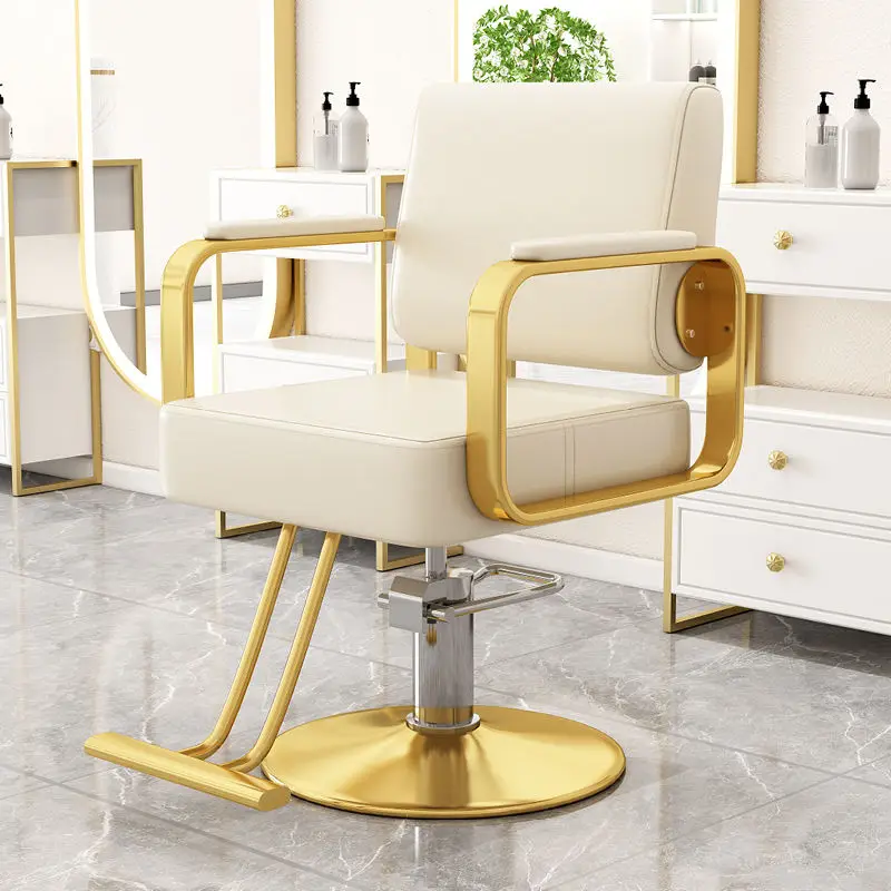 Swivel Lifting Barber Chair Beauty Salon Luxury Professional Aesthetic Hairdressing Chair Vanity Kappers Stoelen Salon Furniture