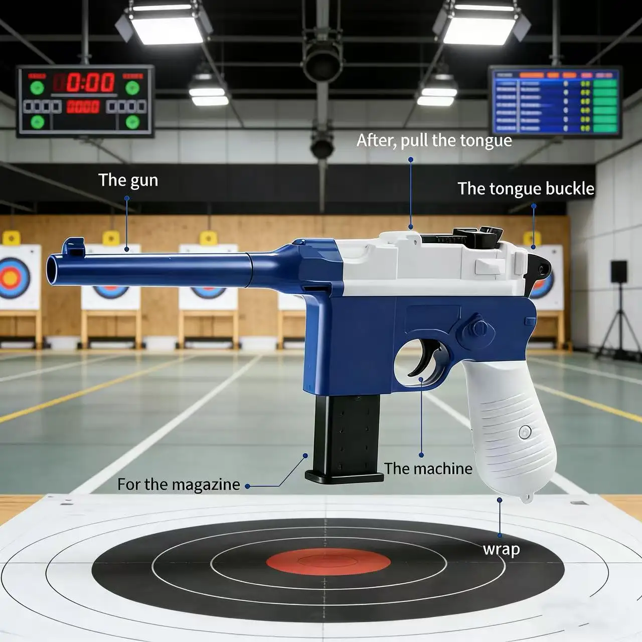 Pistolet à balles souples manuel court Airsoft, pistolet de Sniper, jouet, jeu de tir pour enfants, cadeaux d'anniversaire pour garçons