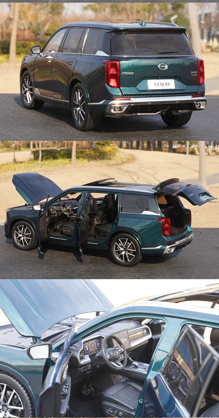 1:18 Original GAC Trumpchi GS8 Model Trumpchi Second Generation GS8 2022 Alloy Car Model