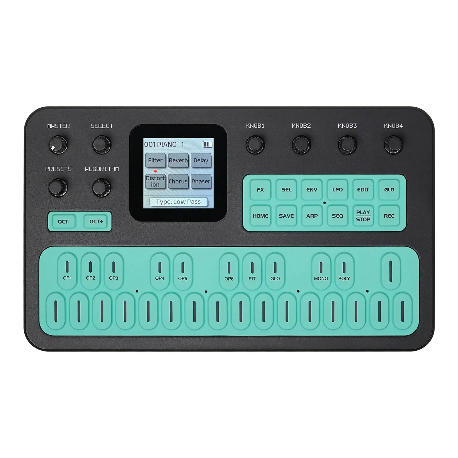 HamGeek M-VAVE FM-1 Portable Audio FM Synthesizer 3-Channel MIDI Built-in 6 Effects 3.5mm Stereo Output