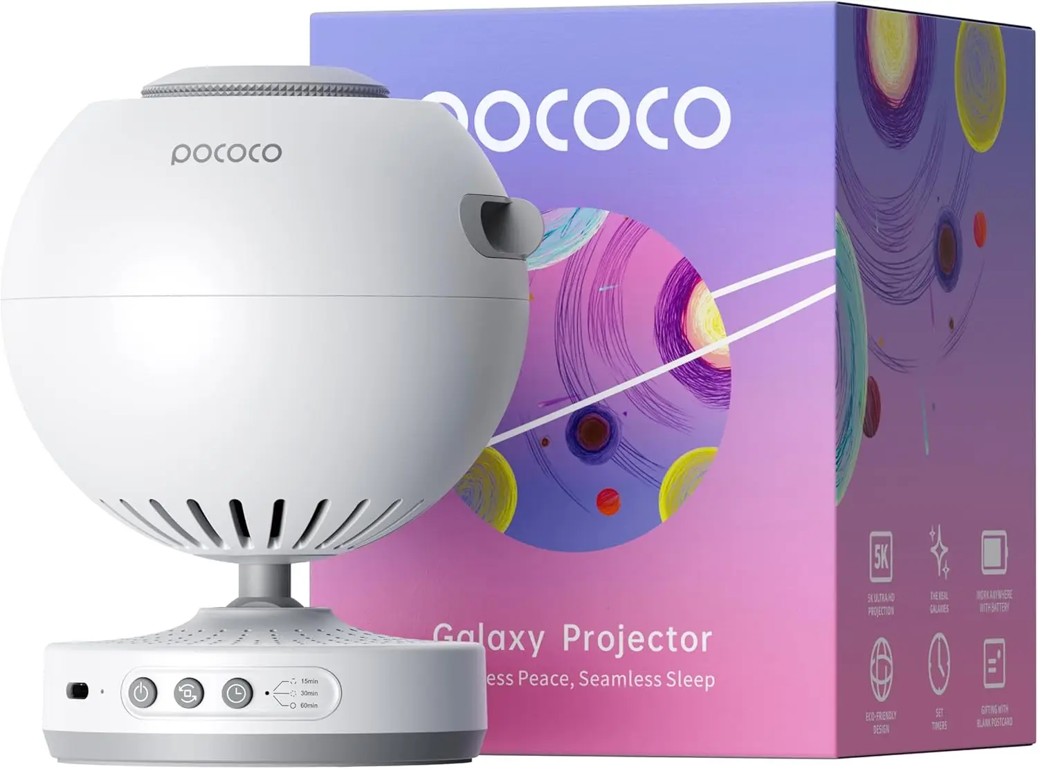 

Projector for Bedroom with Replaceable Optical Film Discs, Home Planetarium Night Light Projector