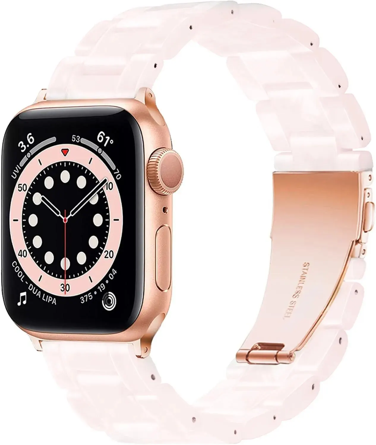 Harz armband für Apple Uhren armband 44mm 40mm 45mm 49mm 38mm 42mm 41mm Mode Armband für iwatch Serie 8 7 6 5 4 3 2 1 ultra