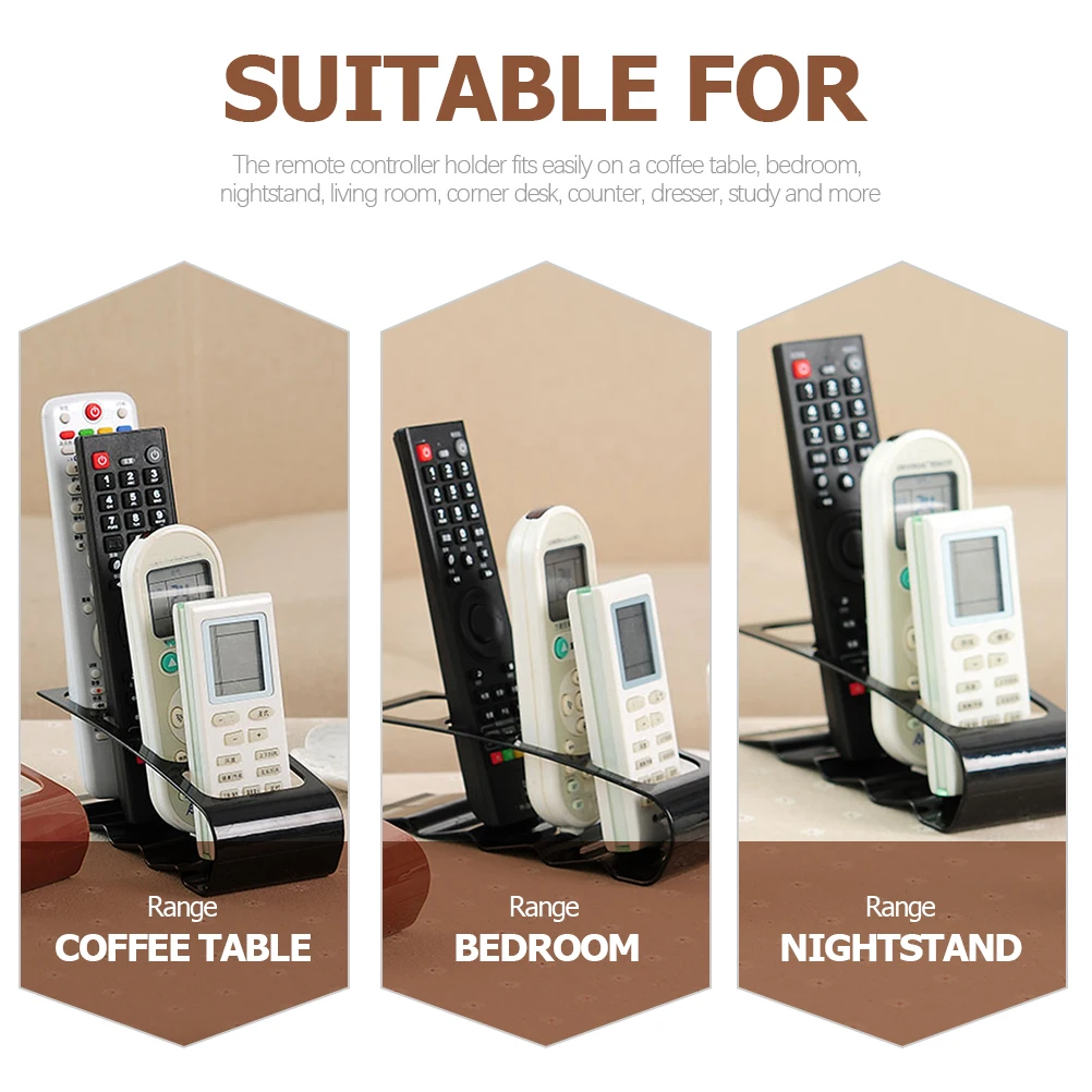 

2 Pcs Remote Control Holder Storage Rack Manager Table Top Organizer Caddy for Office