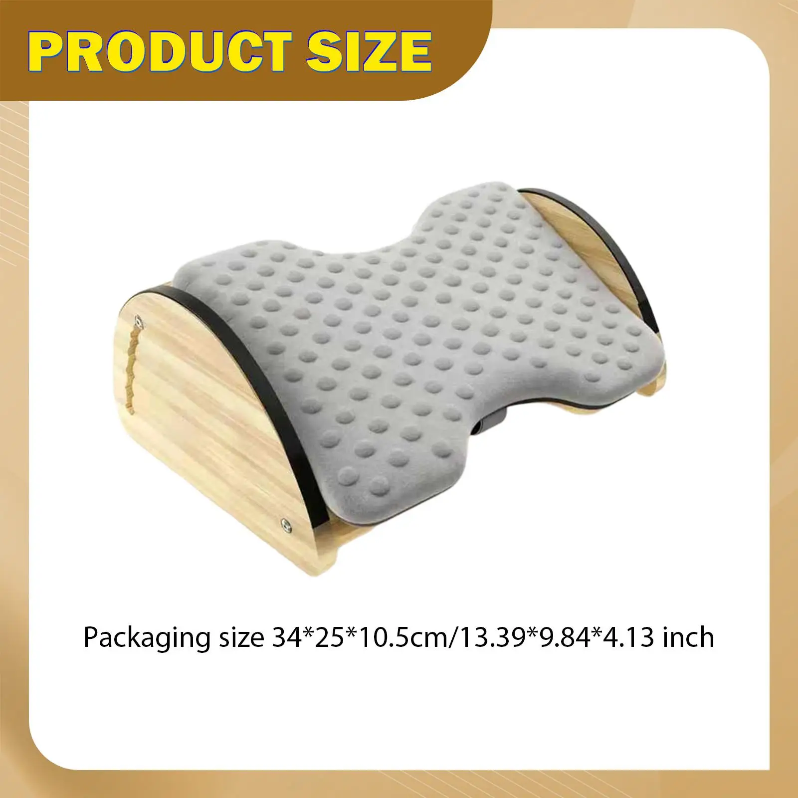 Footrest Under Desk Adjustable Height Improves Posture Reversible Rocking Base Nonslip Foot Stool for Home at Work Bathroom