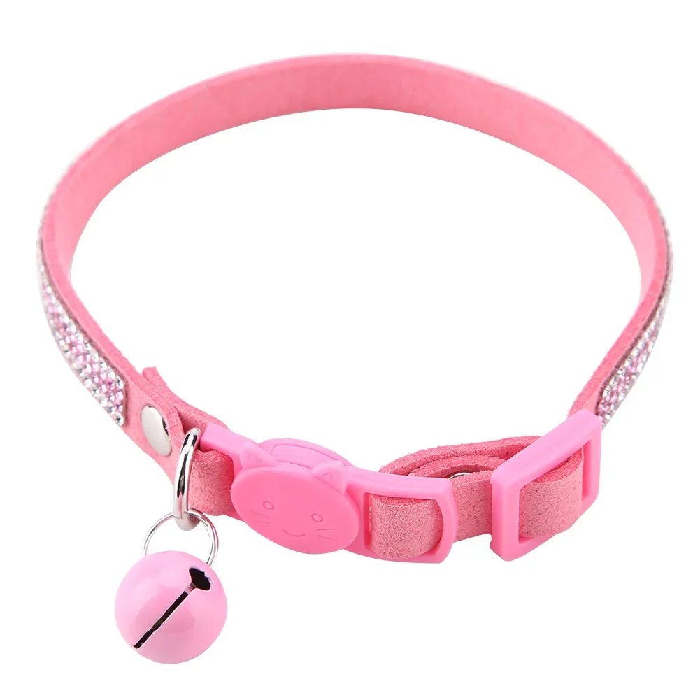 Cat Collar Personalized Shiny Cat Collar For Puppy Small Dogs Pet Kitten Collar Comfortable Adjustable