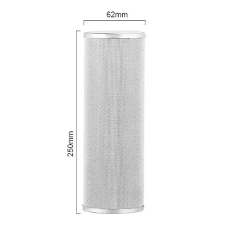 ABUL-2Pcs 10 Inch 304 Stainless Steel Water Purifi Can Be Cleaned And Reused Effectively Removes Impurities 1 Microns