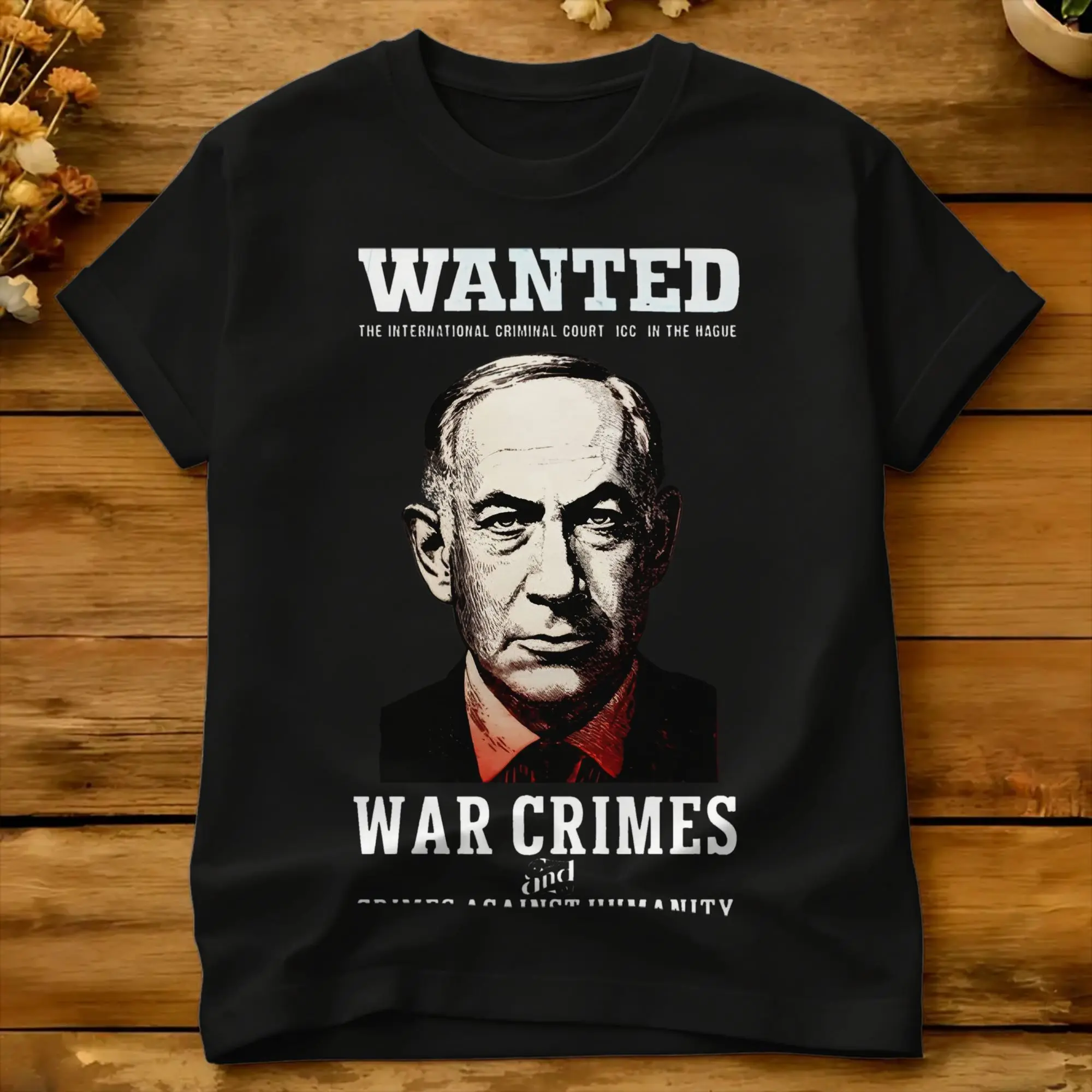 Streetwear T-Shirt Benjamin Netanyahu Stop 100% Cotton T-Shirts  Hippie Tshirt for Man Beach Y2K Basic Pattern Short Sleeve Tees