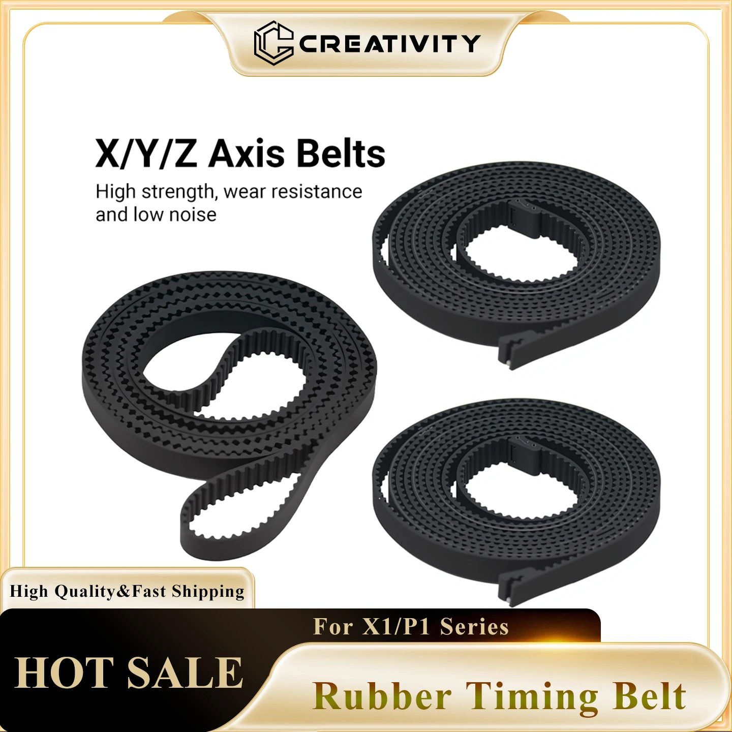 

Belt For Lab X1 X1S P1P P1S X Y Z-axis Synchronous Belt Rubber Belt 1142mm 1442mm For Labx1 P1P 3D Printer Parts