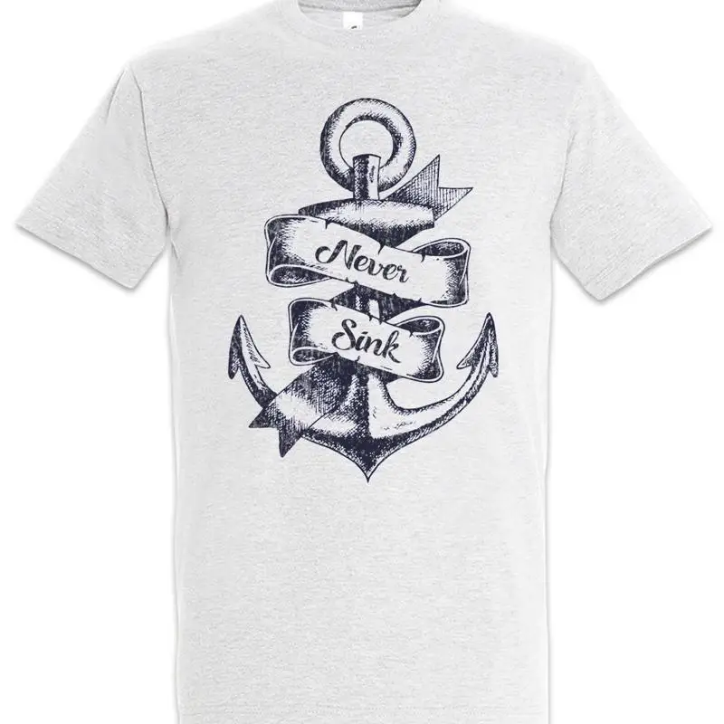 Anchor IV T Shirt Sports Sailing Sailboat Sail Sailor Skipper Training