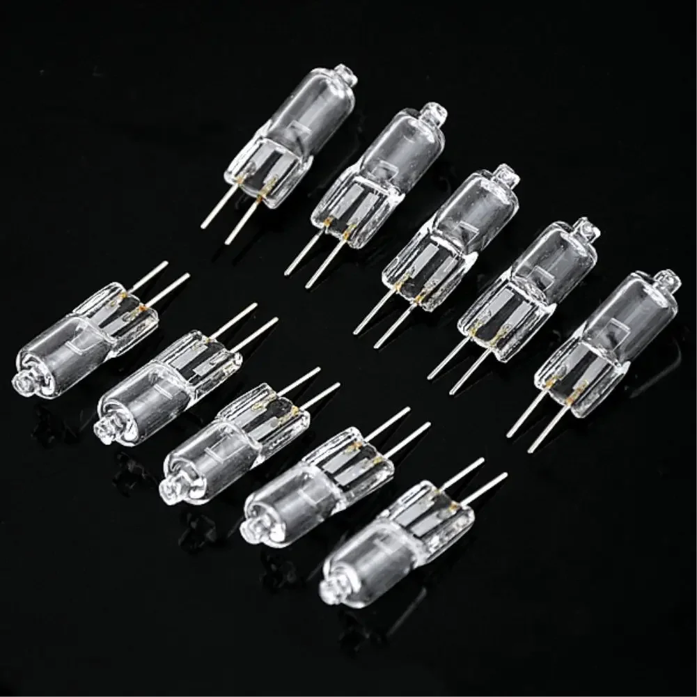 TSLEEN 10/20/40PCS Super Bright G4 Halogen Light Bulb 20W Halogen G4 DC12V 2800K Warm White Indoor Clear JC Type Halogen G4 Lamp