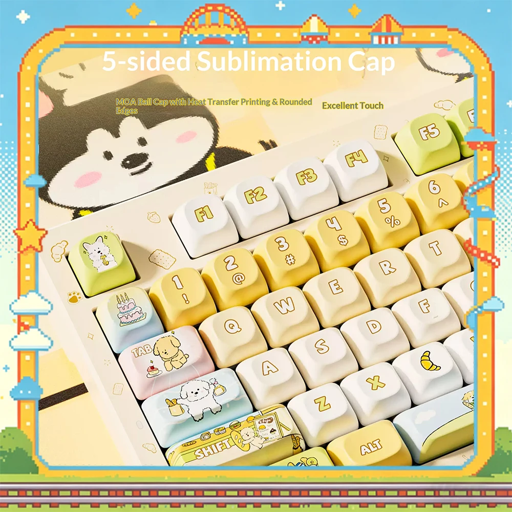 Lingbao K98 Mechanical Keyboard Tri Mode Hot Swap Gasket Wireless Keyboard Five-layer pile is fully filled 10000mAh battery Pc