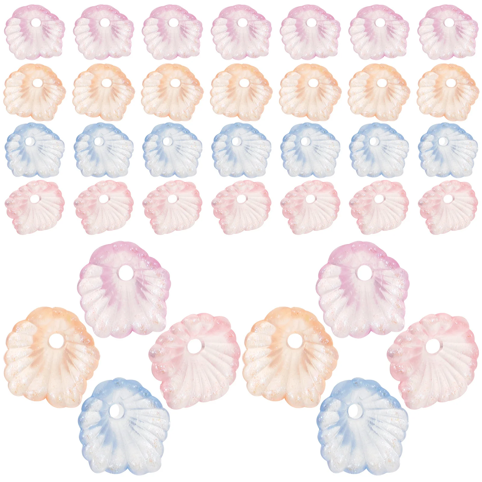 100 قطعة الخرز الاكريليك للمجوهرات DIY بها بنفسك ثقب صغير فضفاض الخرز سوار قلادة أقراط الحرفية صنع السحر حبة السحر