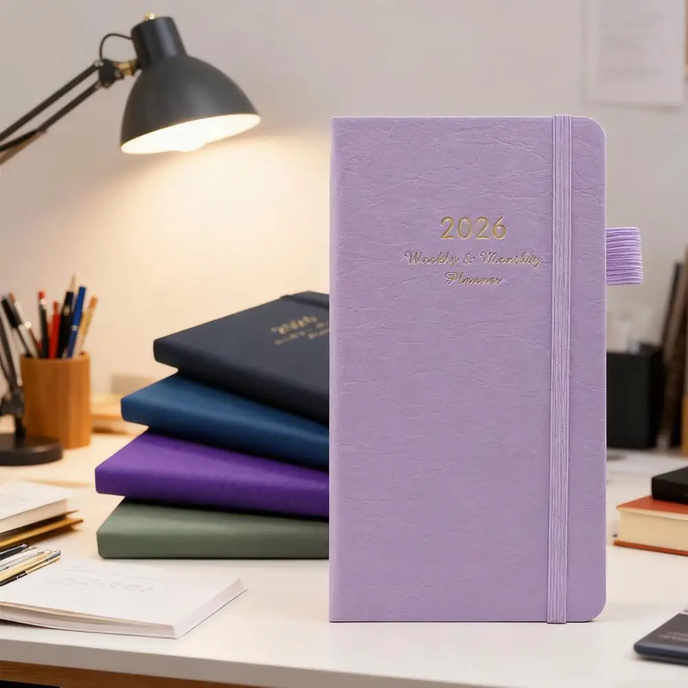 

Блокнот-планировщик 2026 A5 A6, план на неделю, ежемесячный ежегодный журнал записи, портативный легкий планировщик, ежедневный дневник