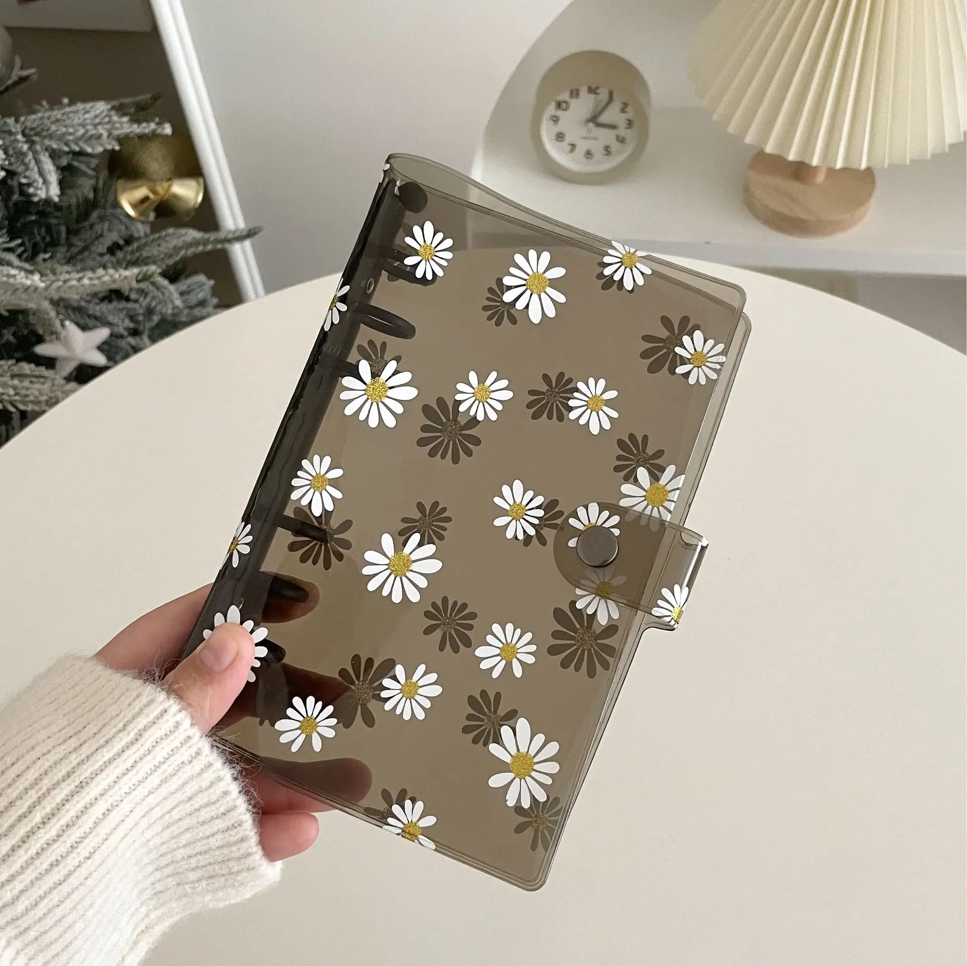 2026 TransparenDaisy Notebook Planner Organizer Binder Books Journal Sketchbook Accessories Diary Office Supplies Notebook A5 A6