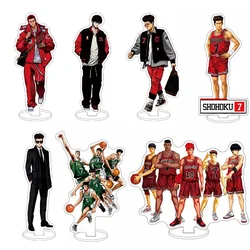 SLAM DUNK Standing Anime Stand Sakuragi Hanamichi Kaede Rukawa Key Chain Women Figure Model Plate Holder Key Ring Accesorio Gift