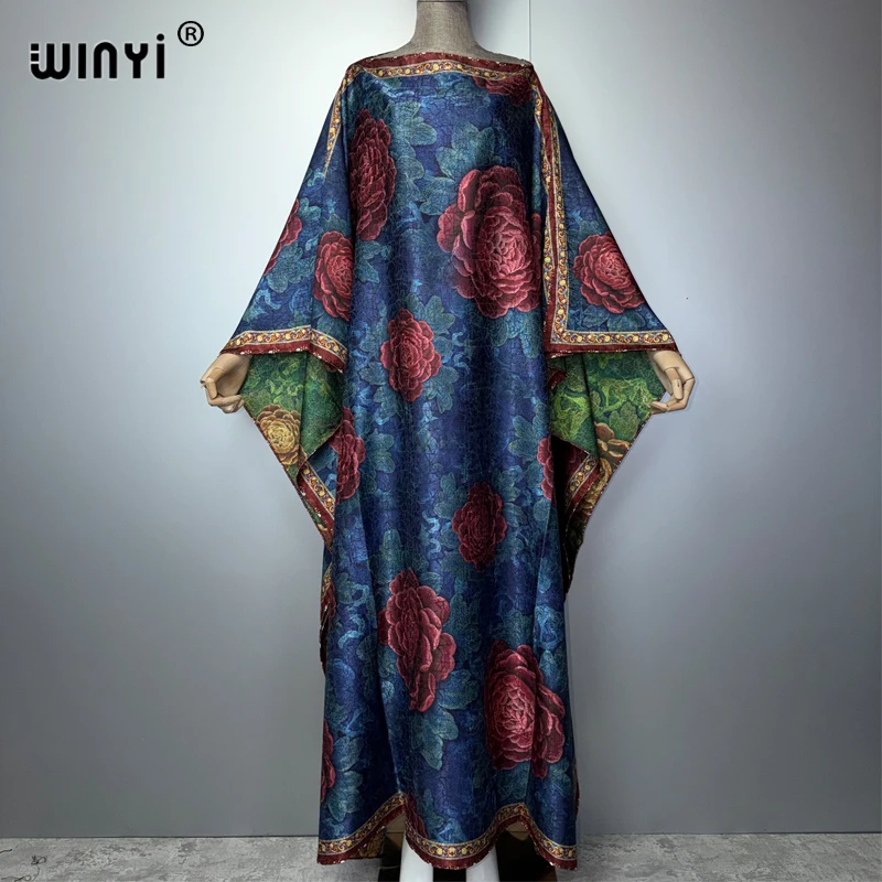 فستان كافتان طويل من WINYI بتصميم بوهيمي أنيق للنساء، مناسب للحفلات المسائية، عباءة إسلامية فاخرة بأسلوب دبي 29