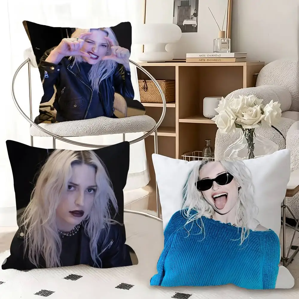 1pc Rock E-Emily A-Armstrong Pillow Case Fashion Square Pillowcase Bedroom Sofa Room Ins Decoration Leisure