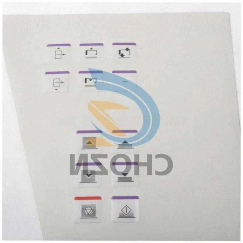 Heidelberg Parts CD102 Printing Machinery Part 10.106.6899 Control Surface Panel Film