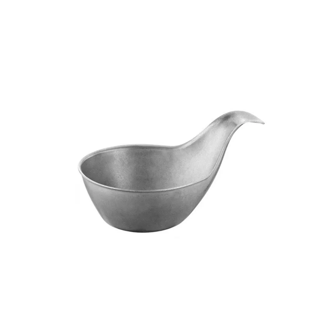 

Durable Stainless Steel Sauce Dish Food Grade Rustproof Seasoning Cup Multiple Purposes Spoon Shape Food Container BBQ