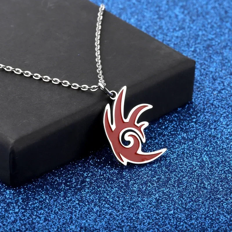 Shadow Hedgehog Necklace Cartoon Movie Peripherals Accessories Sonics Anime Game Cool Symbol Children Charms Pendants Chains