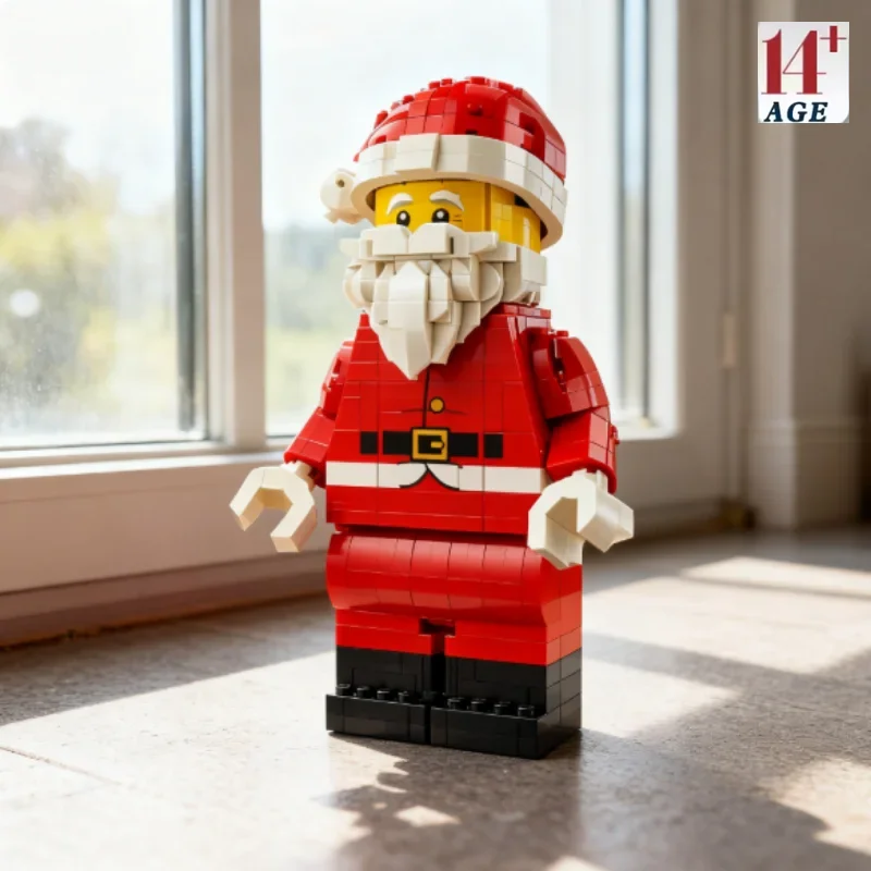 MINISO Minifigure Festival Limited 40820 blocs 761 pièces Version élargie à l'échelle sur le haut Santa Minifigure garçon fille jouets cadeau de noël