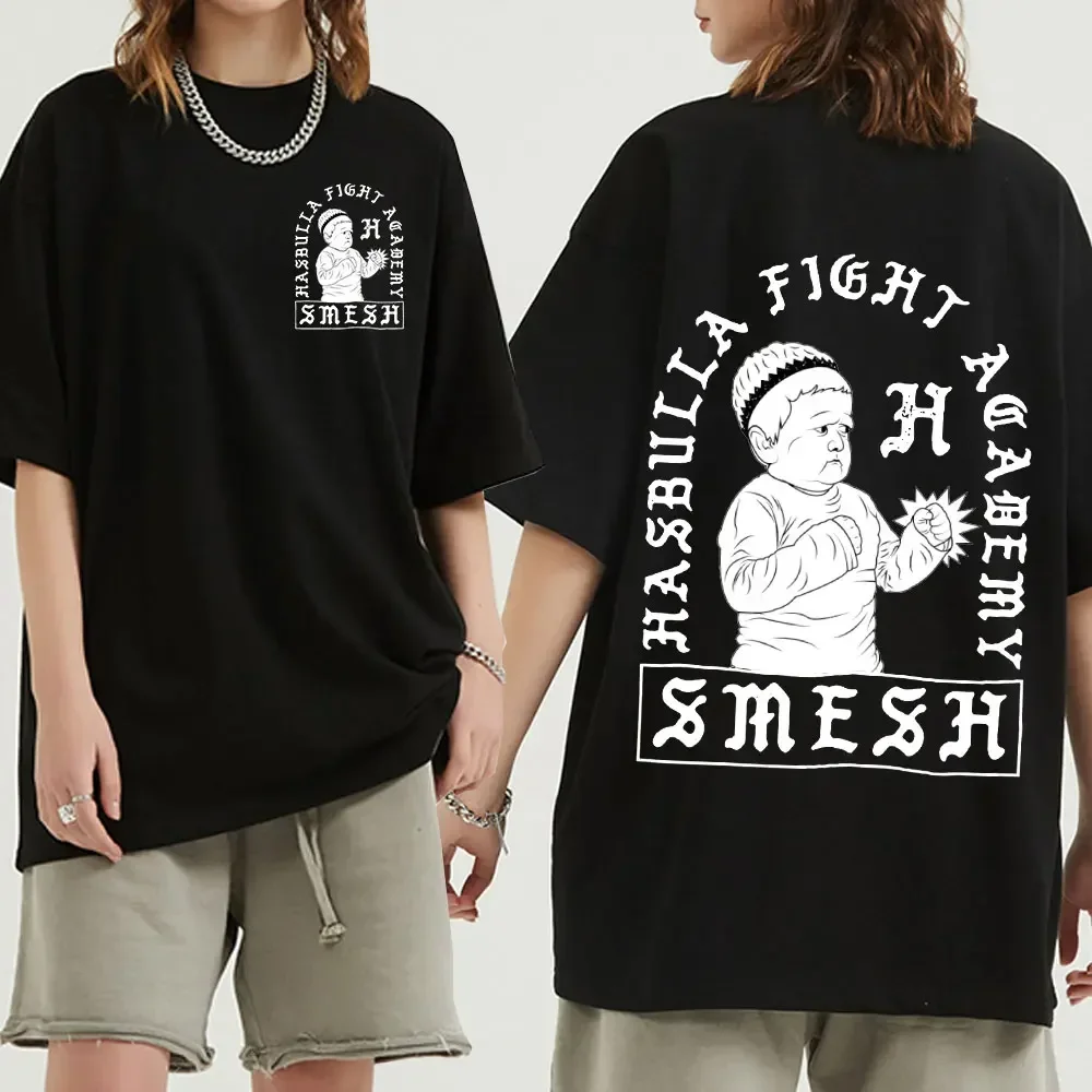 Hasbulla Magomedov Shirt Russian Blogger Doumim Short Sleeve Crew Neck Summer Fun Men's Oversized T-shirt Clothing