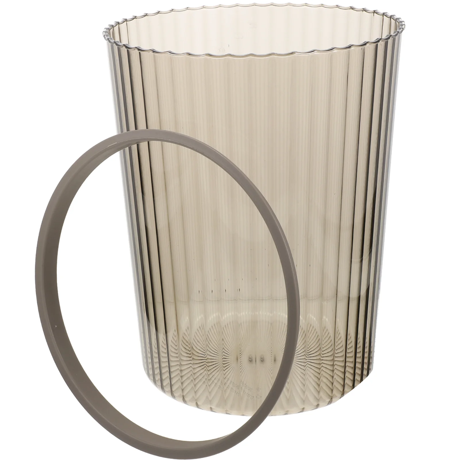 

1pc 1 Large Capacity Press Ring Trash Can Nordic Style For Home Office Bedroom Kitchen Bathroom Household Waste Basket Garbage