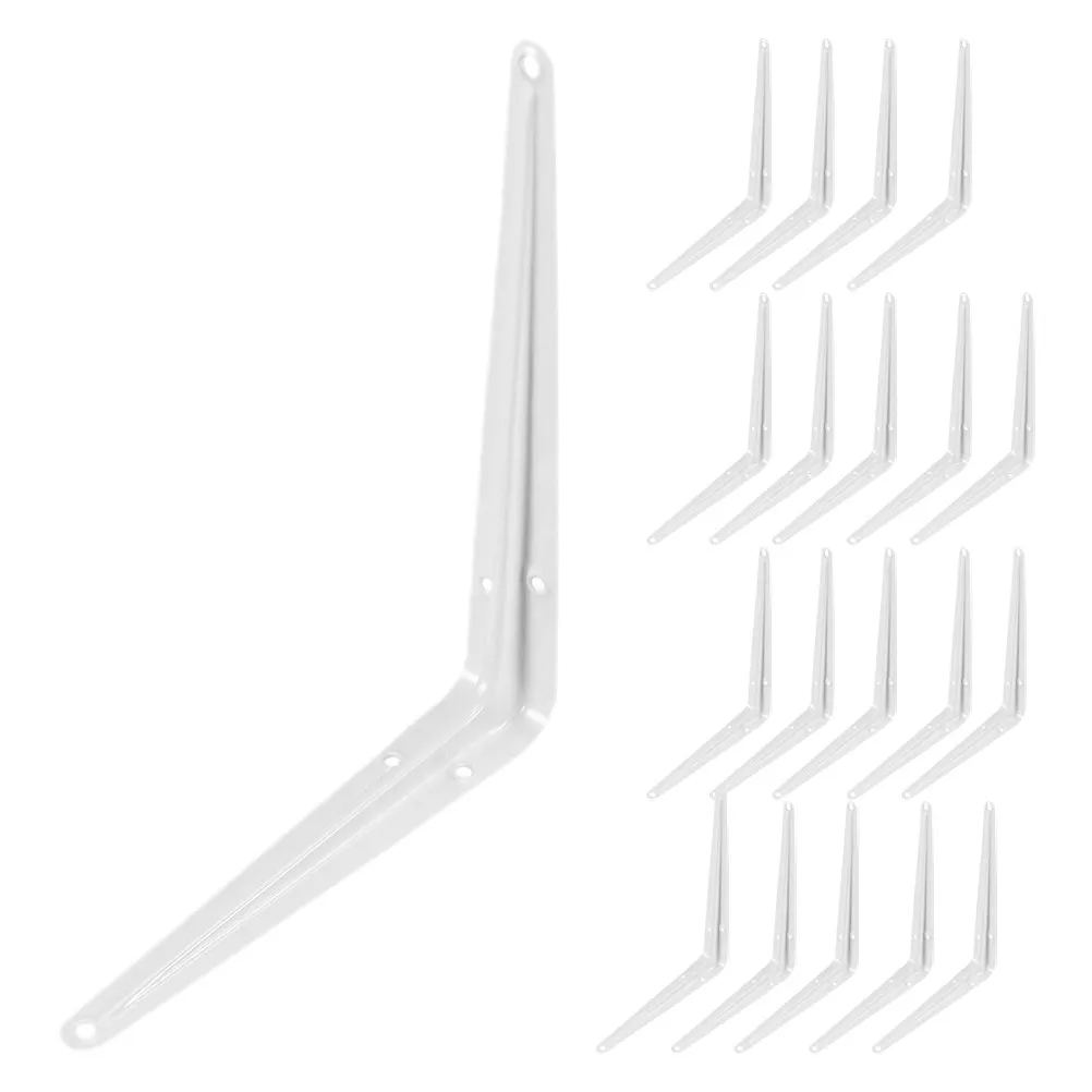 

20 шт. настенных кронштейнов для полок, треугольные опоры для полок, сверхпрочные железные кронштейны для самостоятельной сборки плавающих полок для дома и офиса