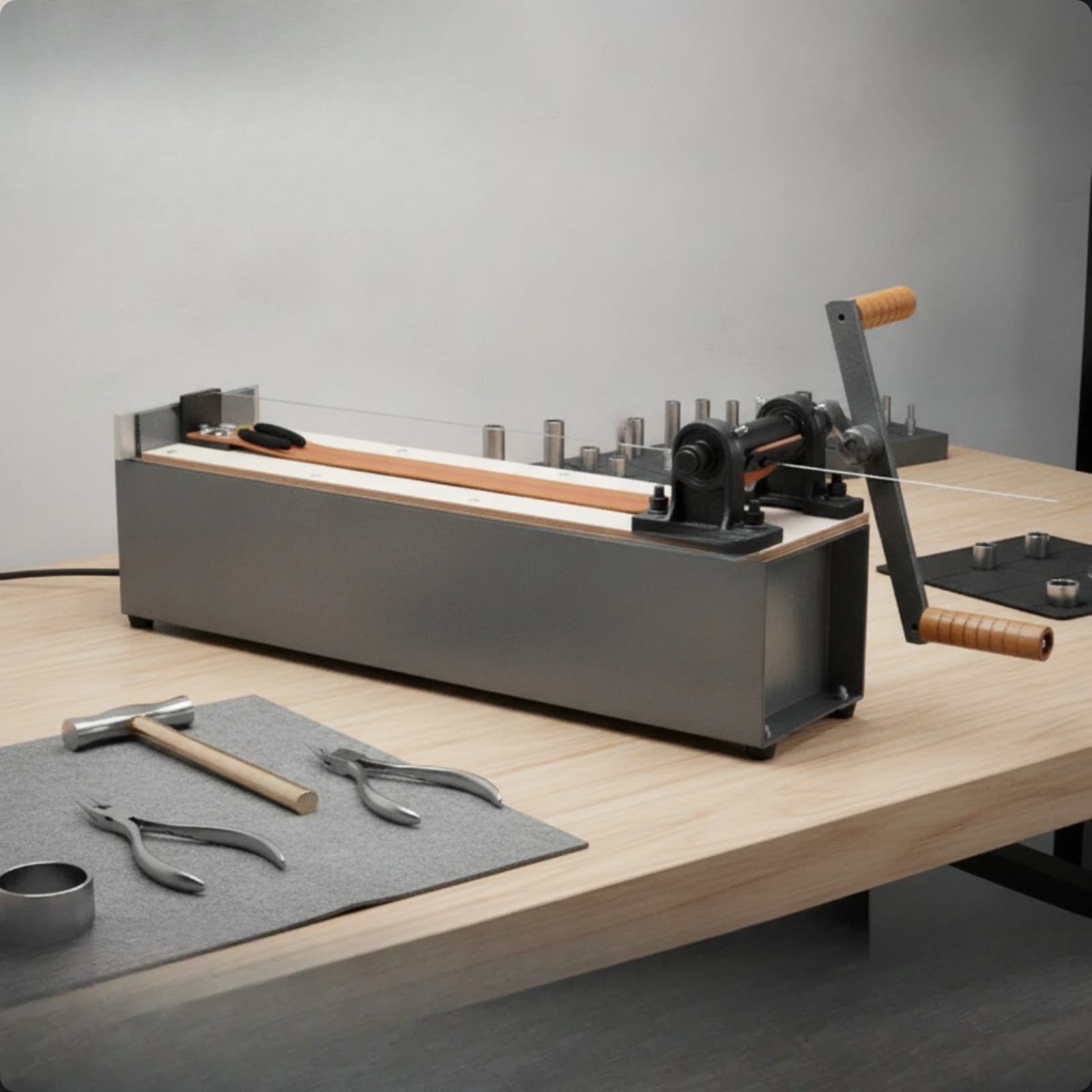 Wire Drawing Bench Professional Bench Wire Drawing Machine Long-Lasting Sturdy for Jewelers, Workshops