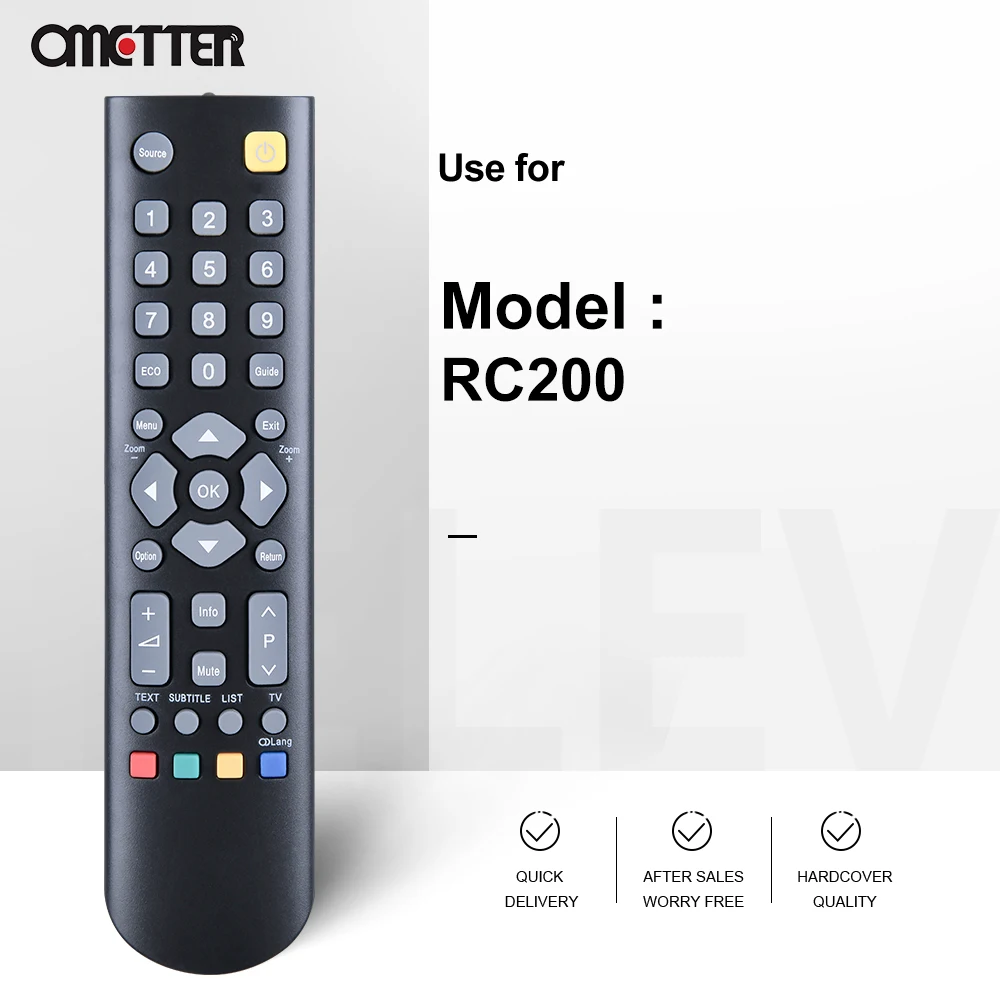 Новый RC200 подходит для пульта дистанционного управления TCL Для HANNSPREE LT29-32E1 SL40UMNB ST19