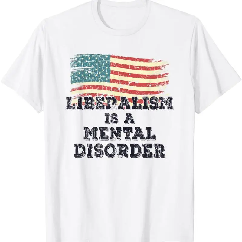 

Футболка с американским флагом Liberalism Is A Mental Disorder