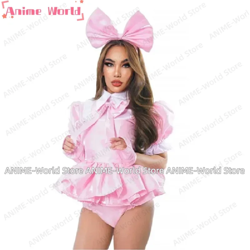 

《Custom size》Adult Sissy Dollie Daydreams Sissy Dress Cosplay with Lock Maid Set