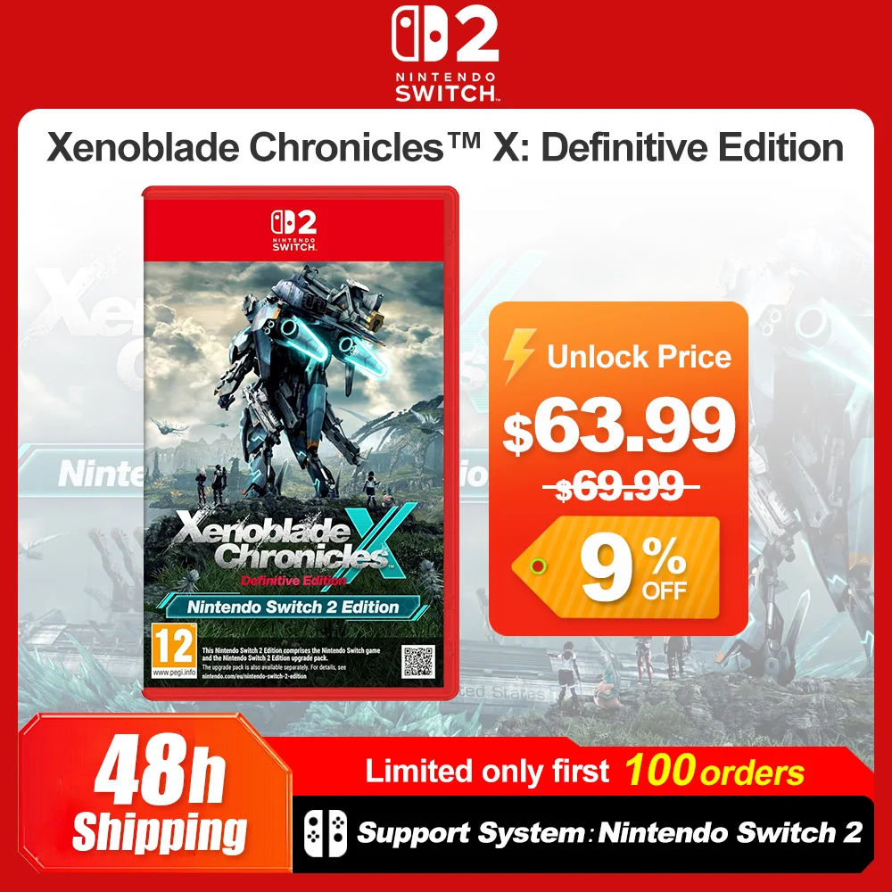 Xenoblade Chronicles X Definitive Edition Nintendo Switch 2 jeux Offres de jeux Cartouche de jeu physique Nintendo Jeu de rôle pour NS2