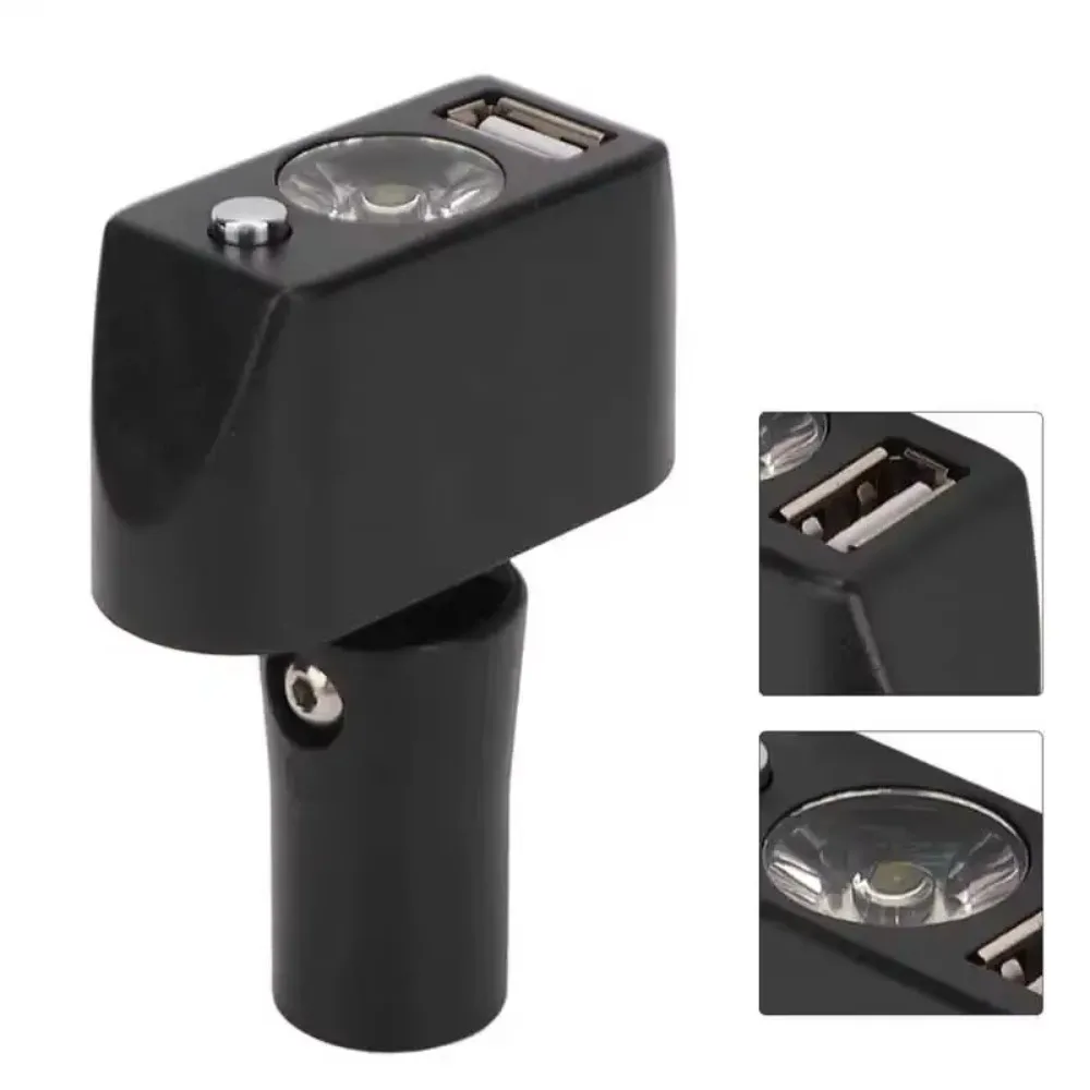 Lumière électrique pour fauteuil roulant à Angle réglable, tête XLR à 3 broches, chargeur USB, LED, contrôleurs d'éclairage pour fauteuil roulant, outils portables