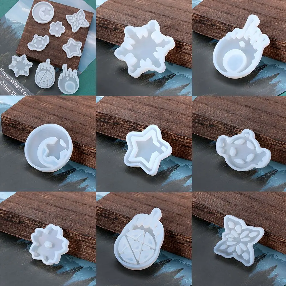 Quicksand Butterfly Star Moon Crystal Silicone Mold UV Epoxy Jewelry Making Resin Mould