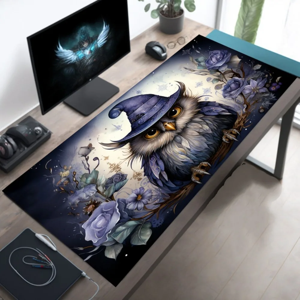 

The cute owl mousepad, a computer desktop accessory made of rubber and washable, is an ideal choice for gamers and professionals