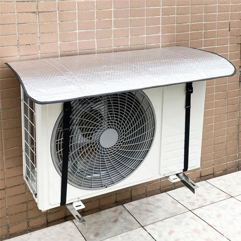 Air Conditioner Cover Outdoor Energy Saving Rainproof Cover Air Conditioner Dust Prevent Fire-Proof Sun Exposure Cover