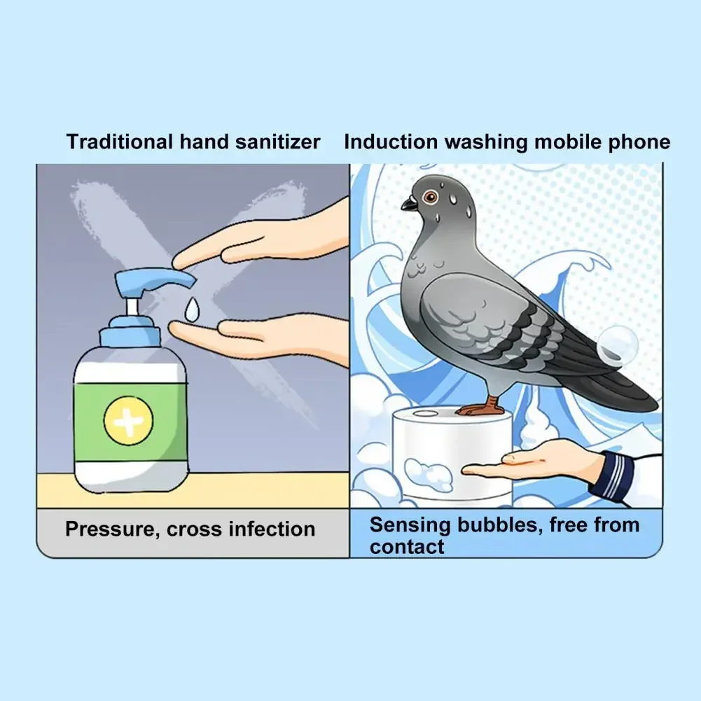 Pigeon Washes Mobile Phone Electric, Smart Home Automatic Induction Foam Washes Mobile Phone Battery