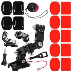 Motorcycle Helmet Mount Chin Holder Set for GoPro Hero 13 12 11 10 9 8 7 6 SJCAM SJ4000 AKASO DJI OSMO Action Camera Accessories