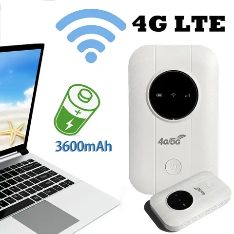 Router wireless 4G LTE 150Mbps Hotspot WiFi portatile 3600mAh Ampia copertura Scheda SIM 4G Router WiFi tascabile Modem wireless