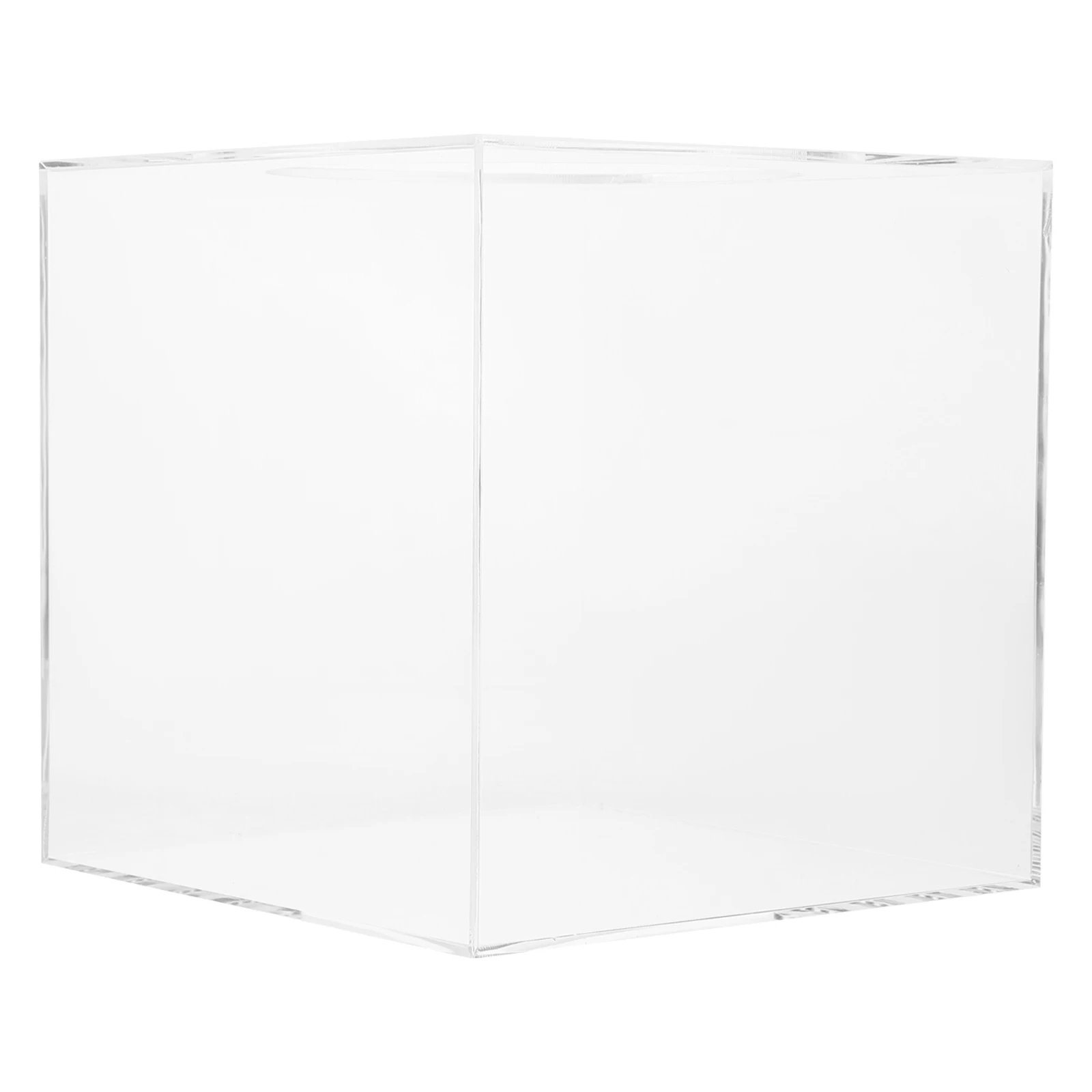 

Clear Lottery Box Acrylic Raffle Container Sturdy Ticket Holder For Office Party Fundraising Events Multi-Function Storage Case