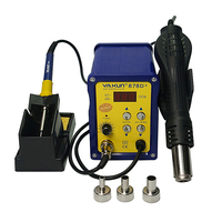 220v / 110v Automatic Rework Station YAXUN YX-878D+ 2 in 1 SMD Hot Air and Soldering Station BGA Rework Station