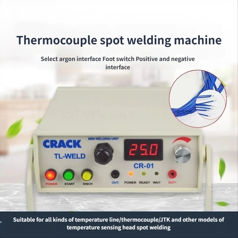 CR02 CR01 TL-WELD Thermocouple Spot welder rechargeable thermocouple wire welding machine with argon contact function 50-60Hz