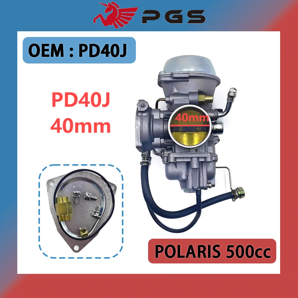 

PGS Carburetor For Polaris Sportsman 500 4X4 HO 3131567 3131599 AR1368CA161RA PD40J Polaris Sportsman 500 4X4 HO RSE HO DUSE