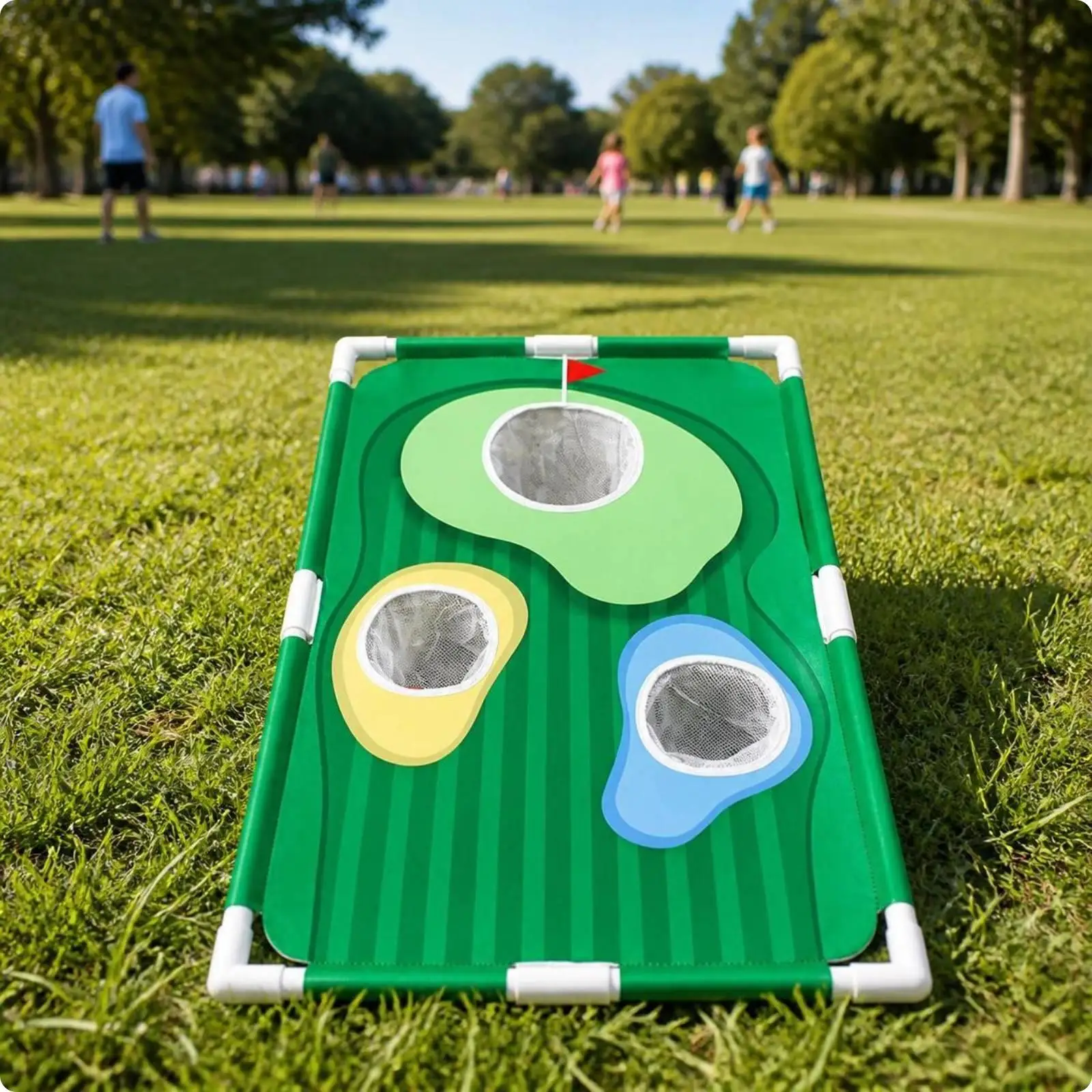 Golf Training Board with Grass Mat Versatile for Home, Backyard, Golfers