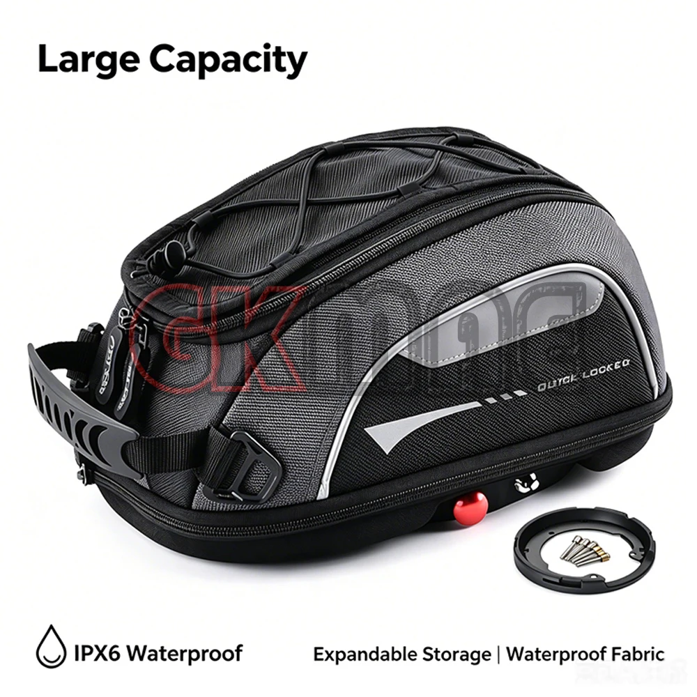 New Fit For QJMOTOR SRT 500 X SRT500X Motorcycle Modified Quick Detach Tank Bag Touch Screen Phone Pocket Waterproof Storage Bag
