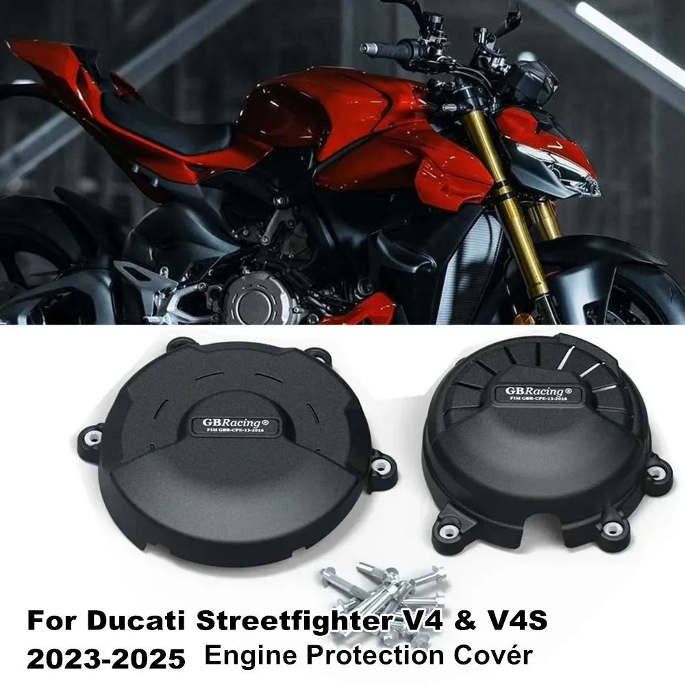 

For Ducati Streetfighter V4 V4S 2023 2024 2025 Motorcycle Engine Protective Cover Guard Protector Fall Protection Cover
