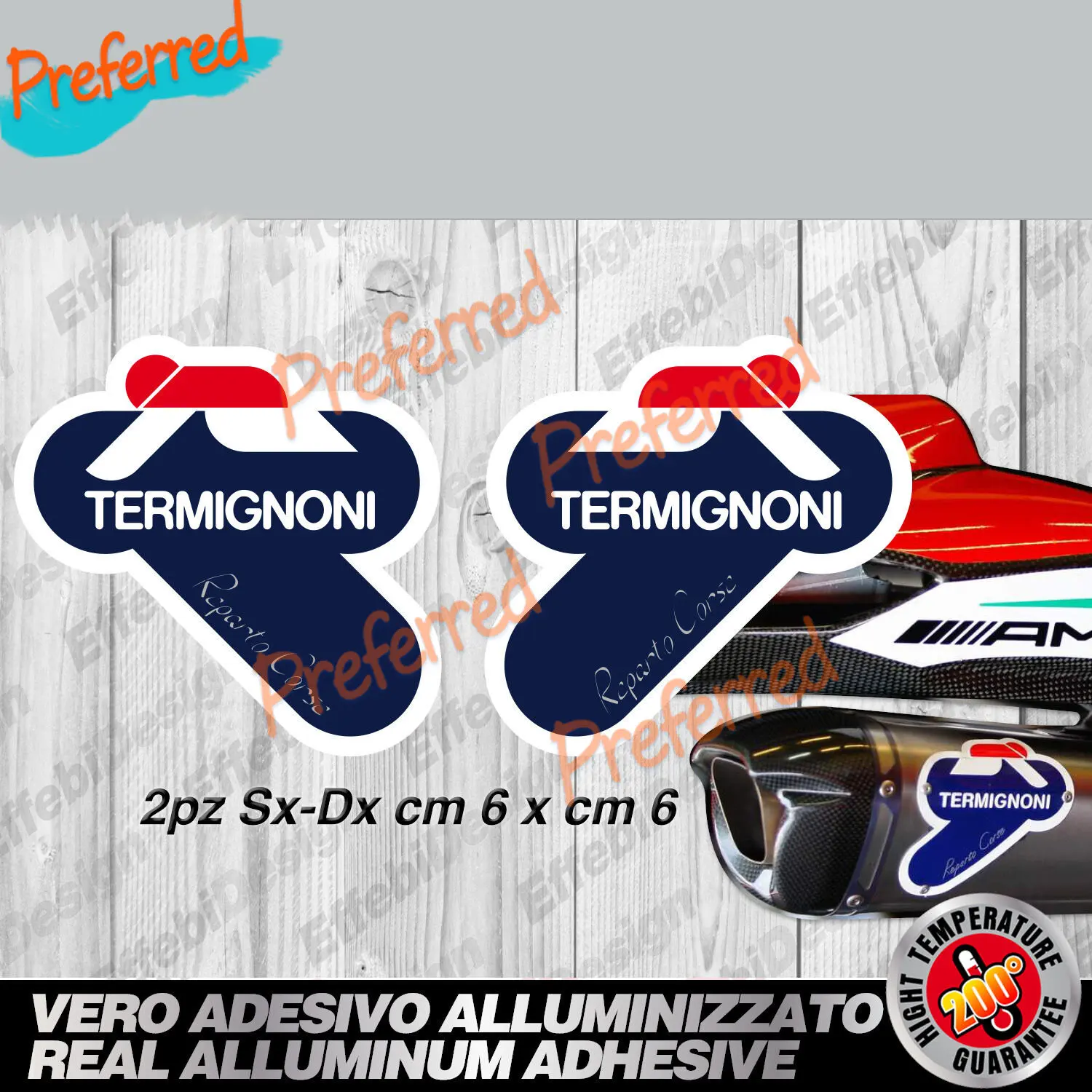 Termignoni Car Sticker Car Window Window Bumper Motorcycle Helmet Trunk Tool Box Laptop Computer Boat Truck Vinyl Decal