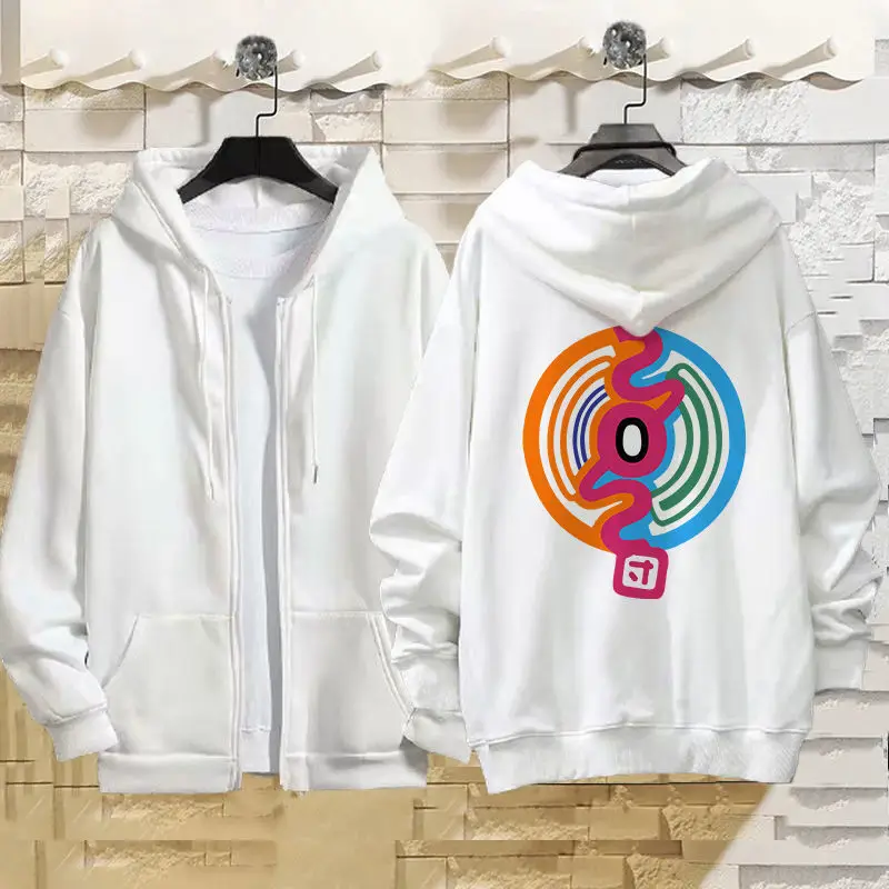 

The Melancholy Of Haruhi Suzumi SOS Group Two-Dimensional Anime Peripheral Zipper Sweatshirt Printed Autumn Clothes Men